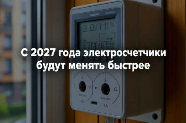 С 2027 года электросчётчики будут менять быстрее